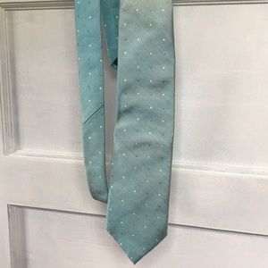 Massimo Dutti robins egg blue silk tie